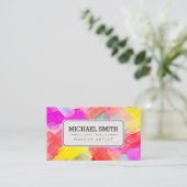 メイクアップアーティストモダン抽象芸術アート#73 名刺 (スタンド正面)