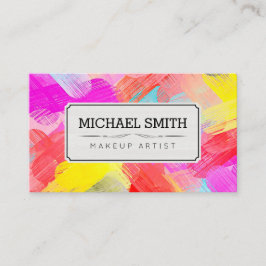 メイクアップアーティストモダン抽象芸術アート#73 名刺