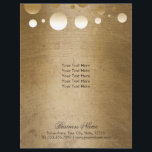 メイクアップアーティストモダン金ゴールド紙吹雪ドットグランジ チラシ<br><div class="desc">メイクアップアーティストモダン金ゴールド紙吹雪ドットグランジパンフレット。</div>