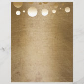 メイクアップアーティストモダン金ゴールド紙吹雪ドットグランジ チラシ (裏面)