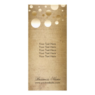 メイクアップアーティストモダン金ゴールド紙吹雪ドットグランジ ラックカード