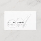 メイクアップアーティストモダン- Swash Monogram 名刺 (裏面)