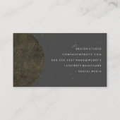 メイクアップアーティストモノグラム洗練 名刺 (裏面)