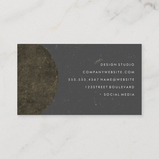 メイクアップアーティストモノグラム洗練 名刺 (裏面)