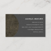 メイクアップアーティストモノグラム洗練 名刺 (裏面)