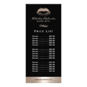 メイクアップアーティストモーダー金ゴールドグリッターリップサロン価格 ラックカード (正面)