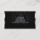 メイクアップアーティストラグジュアリー縁どメタル 名刺 (裏面)