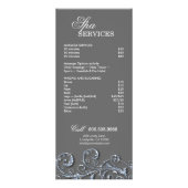 メイクアップアーティストラックカードネイルサロンシルバー ラックカード (裏面)