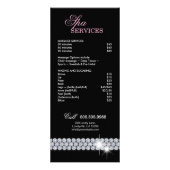 メイクアップアーティストラックカード化粧品ピンク ラックカード (裏面)