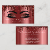 メイクアップアーティストラッシュエクステンショングリッタードリップスバーグンド 名刺 (正面/裏面)