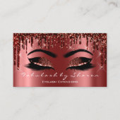 メイクアップアーティストラッシュエクステンショングリッタードリップ紙吹雪 名刺 (正面)