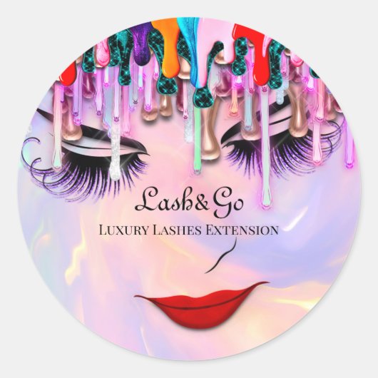 メイクアップアーティストラッシュエクステンションドリップスプリンセス ラウンドシール (正面)