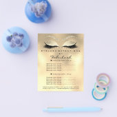 メイクアップアーティストラッシュグリッターフライヤー1ページ価格 チラシ (シングル)