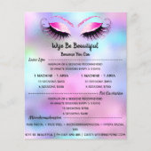 メイクアップアーティストラッシュグリッター価格一覧ブルーピンク チラシ (正面)