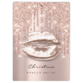 メイクアップアーティストラッシュスパークイベントプランナーキス唇 クリップボード (裏面)