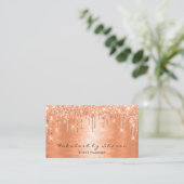 メイクアップアーティストラッシュズグリッタードリップスコーラルイベント 名刺 (スタンド正面)