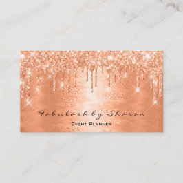 メイクアップアーティストラッシュズグリッタードリップスコーラルイベント 名刺