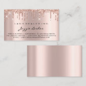 メイクアップアーティストラッシュディーラーバラ赤面ドリップ 名刺 (正面/裏面)