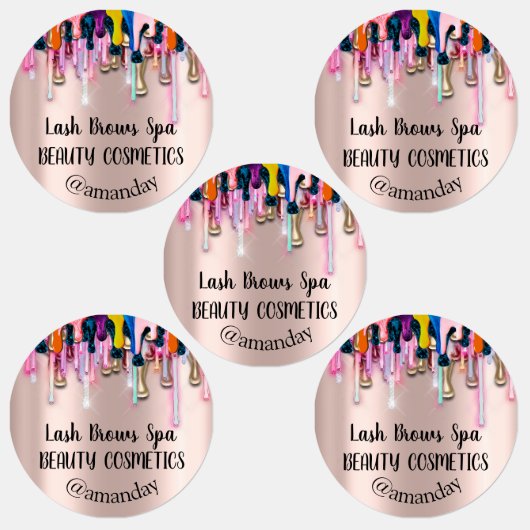 メイクアップアーティストラッシュブロウカスタムズ爪、 ネイル ラベル (グループ)