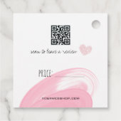 メイクアップアーティストラッシュブロウピンクのラッシュクリーナー価格 フェイバータグ (裏面)