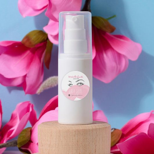 メイクアップアーティストラッシュブロウ黒ピンクのラッシュグルー ラウンドシール