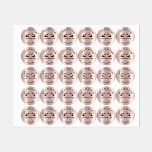 メイクアップアーティストラッシュブローズプリンセスの目 ラベル (シート)