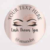 メイクアップアーティストラッシュブローズプリンセスの目 ラベル (デザイン1)