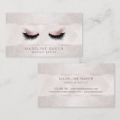 メイクアップアーティストラッシュラッシュズ美しいアイズ化粧品 名刺 (正面/裏面)