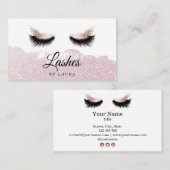 メイクアップアーティストラッシュ美しいサロンアイズ化粧品 名刺 (正面/裏面)