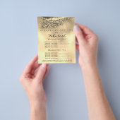 メイクアップアーティストラッシュ金ゴールドラックスフライヤー1ページ価格 チラシ (手)