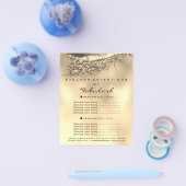 メイクアップアーティストラッシュ金ゴールドラックスフライヤー1ページ価格 チラシ (シングル)