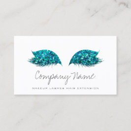 メイクアップアーティストラッズエクステンション海ホワイトブルー 予約カード