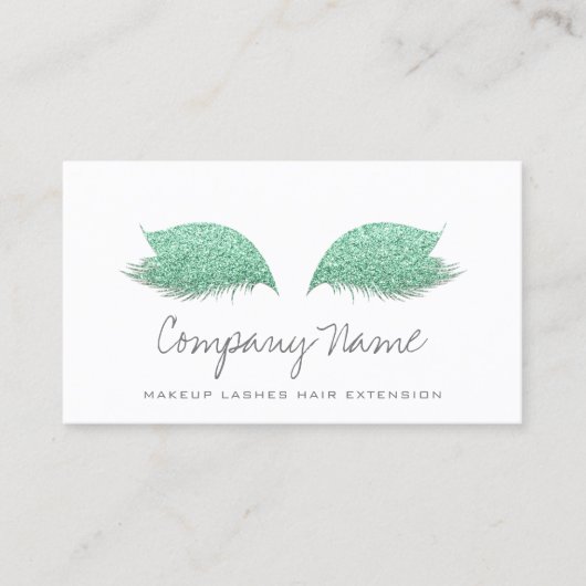 メイクアップアーティストラッズエクステンションMint Green Gray 予約カード (正面)
