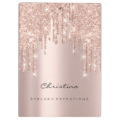 メイクアップアーティストラッズスパークイベントプランナーバラ金ゴールド クリップボード (裏面)