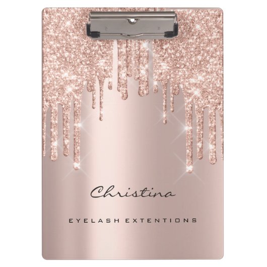 メイクアップアーティストラッズスパークイベントプランナーバラ金ゴールド クリップボード (正面)