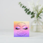 メイクアップアーティストラッズブアジーDall Classy スクエア名刺 (スタンド正面)