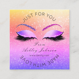 メイクアップアーティストラッズブアジーDall Classy スクエア名刺