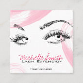 メイクアップアーティストラッズブローズホワイトアポイントメントカード 予約カード (正面)