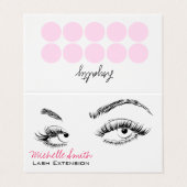 メイクアップアーティストラッズブローズロイヤリティカード 名刺 (外部フラット)