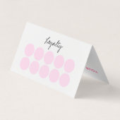 メイクアップアーティストラッズブローズロイヤリティカード 名刺 (裏面)