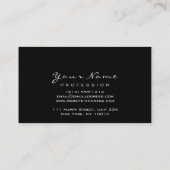 メイクアップアーティストリップスバイオレットパープルリップスティックグリッター 名刺 (裏面)