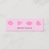 メイクアップアーティストリップナース化粧品注射器Qrコード スキニー名刺 (正面)