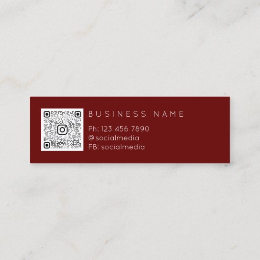 メイクアップアーティストリップナース化粧品注射器Qr スキニー名刺 (裏面)