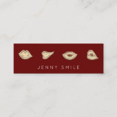 メイクアップアーティストリップナース化粧品注射器Qr スキニー名刺 (正面)