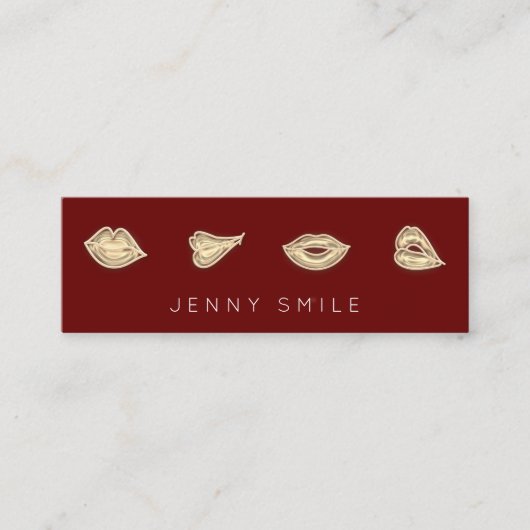 メイクアップアーティストリップナース化粧品注射器Qr スキニー名刺 (正面)