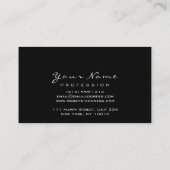 メイクアップアーティストリップフェイク金ゴールド口紅白黒 名刺 (裏面)