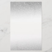 メイクアップアーティストレッドリップシルバーグリッター美しいサロン チラシ (裏面)