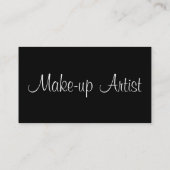 メイクアップアーティストレッドリップ白黒名刺 名刺 (裏面)
