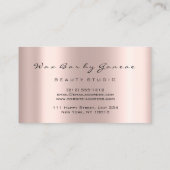 メイクアップアーティストワックスラッシュズグリッタードリップスバラピンク 名刺 (裏面)