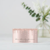 メイクアップアーティストワックスラッシュズグリッタードリップスバラピンク 名刺 (スタンド正面)